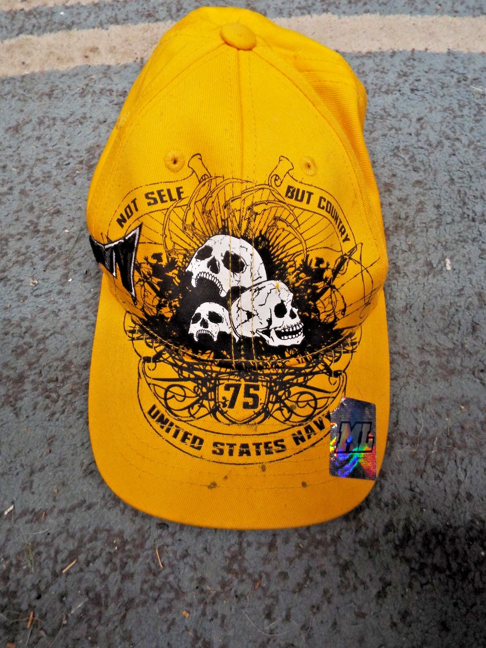 United States Navy Not Self But Country Hat by ML Caps